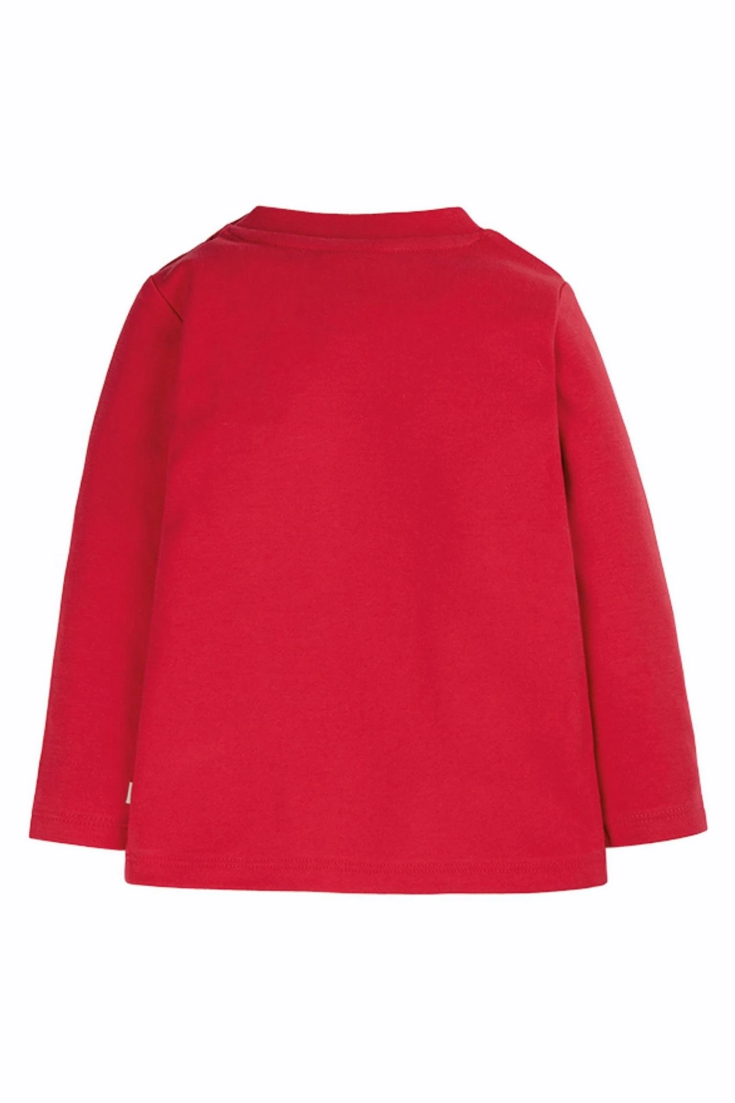 Frugi Natural Organic Red Long Sleeve T Shirt - Tractor 3 Frugi Natural Organic Red Long Sleeve T Shirt - Tractor - Image 2