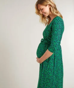 Frugi Maternity & Nursing Organic Green Leopard Print Dress -Our Lil Trends Sales Store unnamed file 100 scaled
