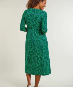 Frugi Maternity & Nursing Organic Green Leopard Print Dress -Our Lil Trends Sales Store unnamed file 102 scaled