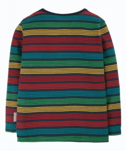 Frugi Navy Blue Rainbow Stripe Organic Cotton Long Sleeve Top -Our Lil Trends Sales Store unnamed file 11 scaled