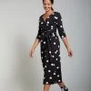 Frugi Organic Black Polka Maternity & Nursing Wrap Dress -Our Lil Trends Sales Store unnamed file 117