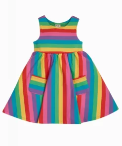 Frugi Multi Organic Rainbow Stripe Summer Dress -Our Lil Trends Sales Store unnamed file 124 scaled