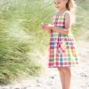 Frugi Pink Organic Rainbow Check Summer Dress -Our Lil Trends Sales Store unnamed file 127