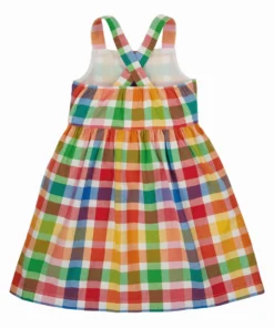 Frugi Pink Organic Rainbow Check Summer Dress -Our Lil Trends Sales Store unnamed file 129 scaled