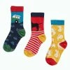 Frugi Red Off Roading Organic Super Soft 3 Pack Socks -Our Lil Trends Sales Store unnamed file 137
