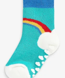 Frugi Red Organic Cotton Rainbow Non Slip Grippy Socks 2 Pack -Our Lil Trends Sales Store unnamed file 142 scaled