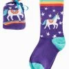 Frugi Organic Purple Socks In A Bag