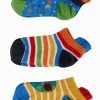 Frugi Blue Organic Earth Ankle Socks