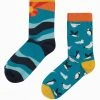 Frugi Adult Blue Organic Socks - Sealife