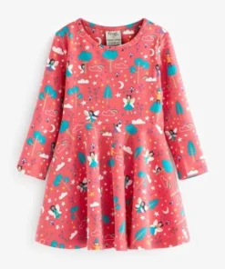 Frugi Organic Cotton Pink Piskie Skater Dress -Our Lil Trends Sales Store unnamed file 181