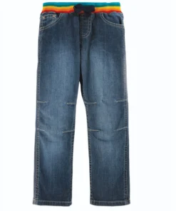 Frugi Blue Organic Cotton Concave Soft Waist Pull-Up Jeans -Our Lil Trends Sales Store unnamed file 196 scaled