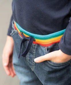 Frugi Blue Organic Cotton Concave Soft Waist Pull-Up Jeans -Our Lil Trends Sales Store unnamed file 198 scaled