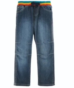 Frugi Blue Organic Cotton Concave Soft Waist Pull-Up Jeans -Our Lil Trends Sales Store unnamed file 199