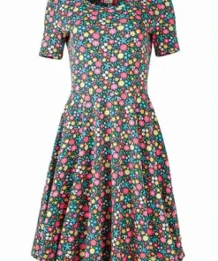 Frugi Blue Organic Floral Grown Ups Sofia Skater Dress -Our Lil Trends Sales Store unnamed file 232