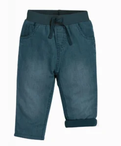 Frugi Blue Organic Cotton Light And Soft Lined Chambray Jeans
