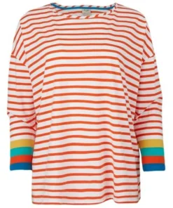 Frugi Organic Orange Stripe Ladies Long Sleeve Top 9 Frugi Organic Orange Stripe Ladies Long Sleeve Top -Our Lil Trends Sales Store unnamed file 267