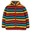 Frugi Blue Toasty Ted Recycled Fleece Jacket Rainbow Stripe -Our Lil Trends Sales Store unnamed file 268