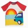 Frugi Red Organic Sunset Campervan T-Shirt -Our Lil Trends Sales Store unnamed file 274