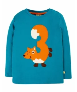 Frugi Blue Organic Cotton 3rd Birthday T-Shirt -Our Lil Trends Sales Store unnamed file 288