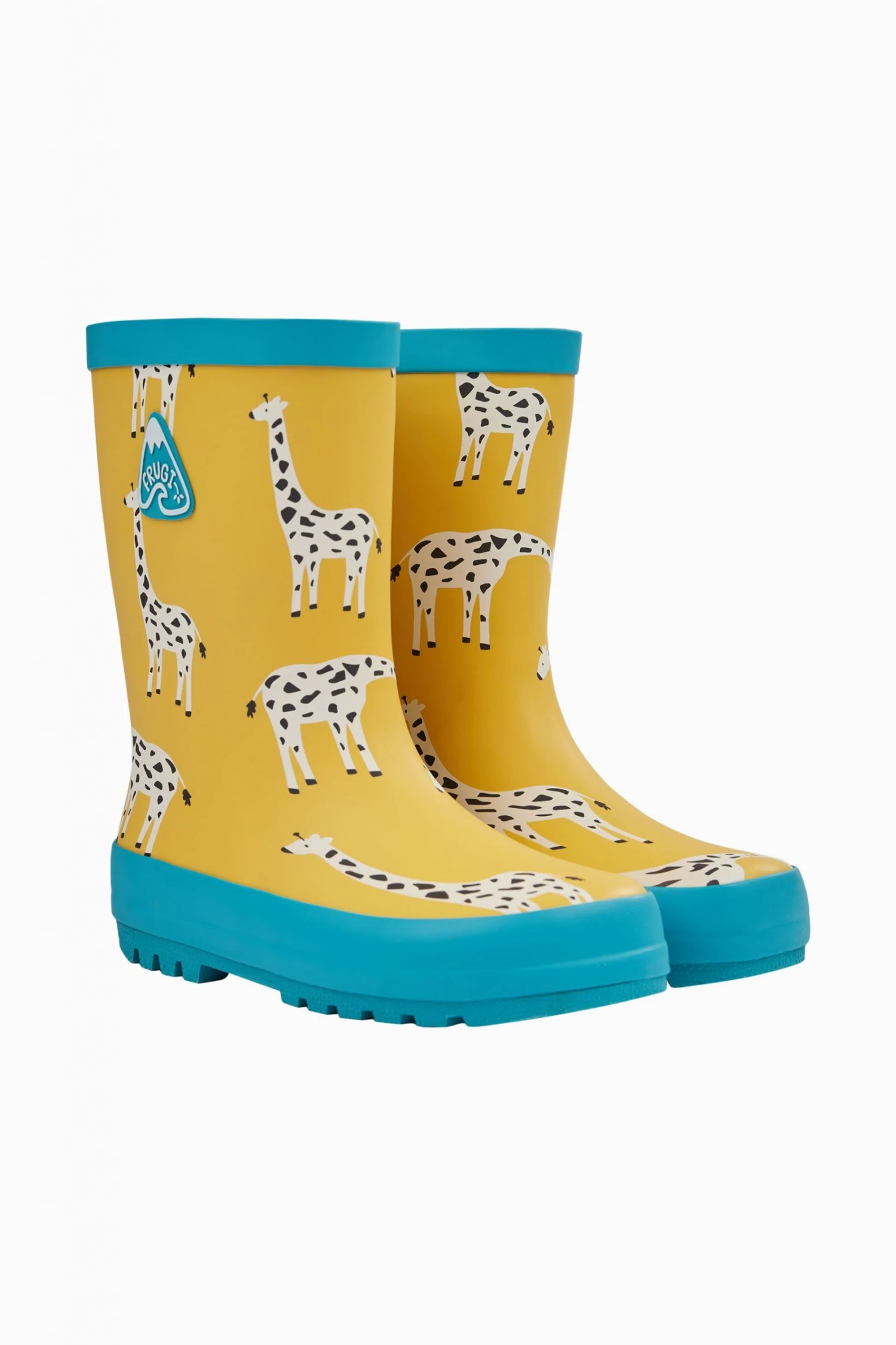 Frugi Yellow Giraffe Waterproof Wellington Boots 4 Frugi Yellow Giraffe Waterproof Wellington Boots - Image 2
