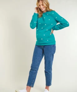 Frugi Maternity Blue Organic Jumper - Daisy