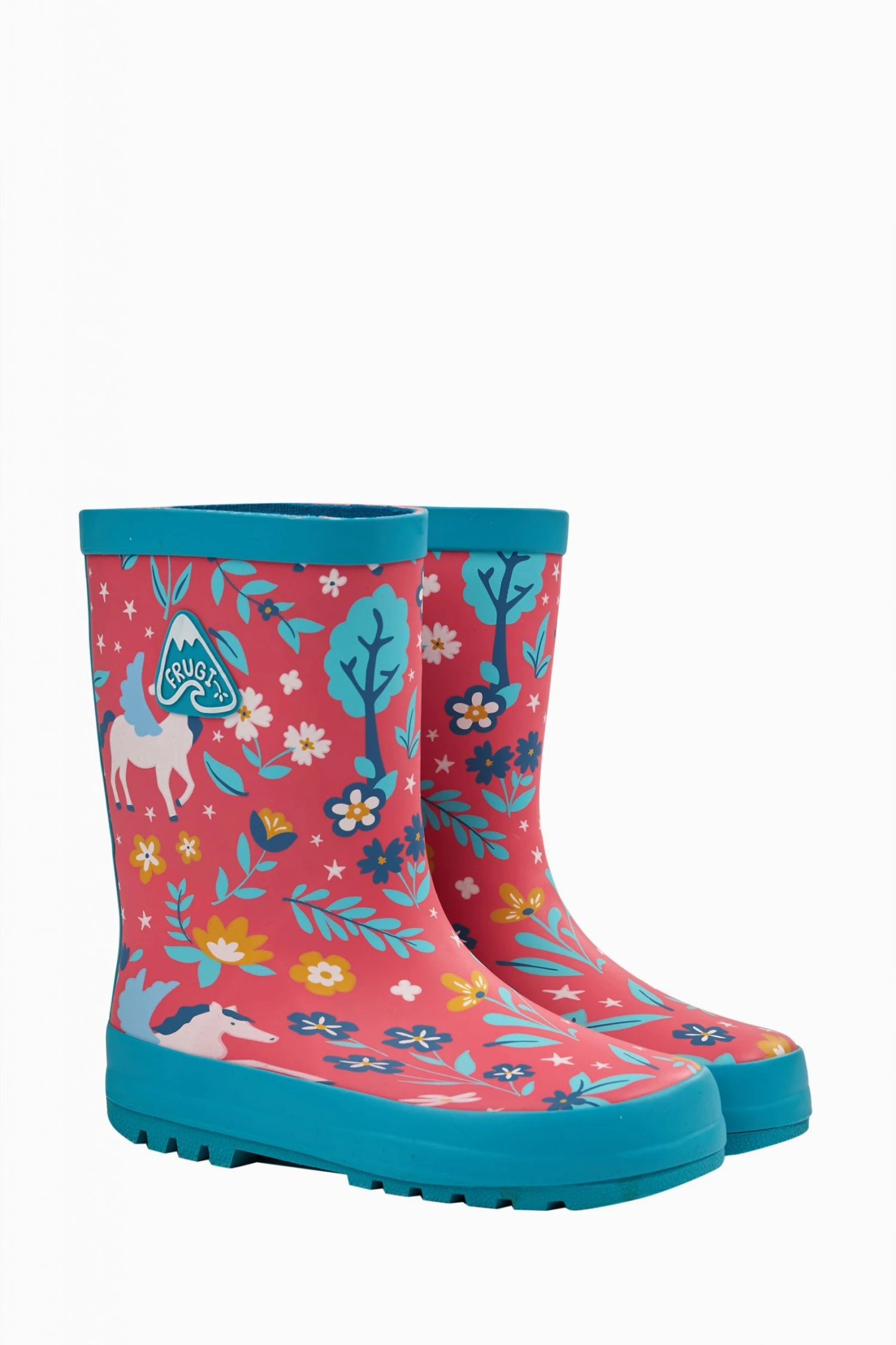 Frugi Pink Pegasus Waterproof Wellington Boots 4 Frugi Pink Pegasus Waterproof Wellington Boots - Image 2