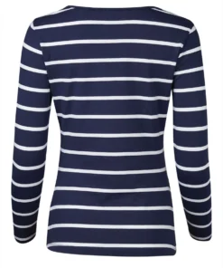 Frugi Maternity Organic Navy Blue Stripe Long Sleeve Top -Our Lil Trends Sales Store unnamed file 352 scaled