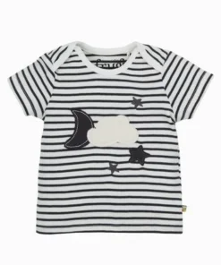 Frugi White Organic Cotton Monochrome Cloud Appliqué T-Shirt -Our Lil Trends Sales Store unnamed file 36