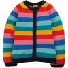 Frugi Pink Organic Cotton Rainbow Stripe Knitted Cardigan -Our Lil Trends Sales Store unnamed file 375
