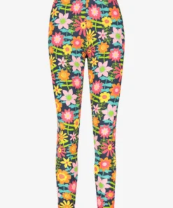 Frugi Organic Blue Dahlia Super Stretch Leggings