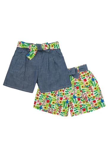 Frugi Blue Reversible Chambray Shorts 7 Frugi Blue Reversible Chambray Shorts - Image 5