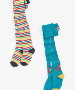 Frugi Natural Organic Rainbow Mermaids Norah Tights 2 Pack -Our Lil Trends Sales Store unnamed file 435