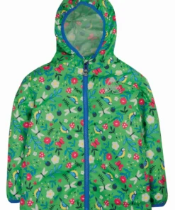 Frugi Waterproof Green Recycled Rain Or Shine Jacket