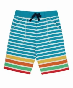 Frugi Blue Organic Rainbow Jersey Shorts -Our Lil Trends Sales Store unnamed file 489