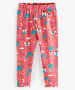 Frugi Organic Cotton Pink Piskie Printed Leggings -Our Lil Trends Sales Store unnamed file 503