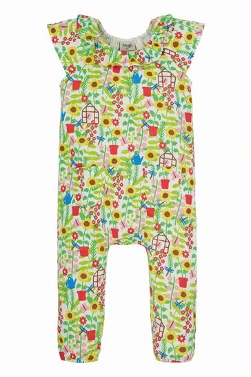 Frugi Green Organic Floral Gracie Playsuit 5 Frugi Green Organic Floral Gracie Playsuit - Image 3