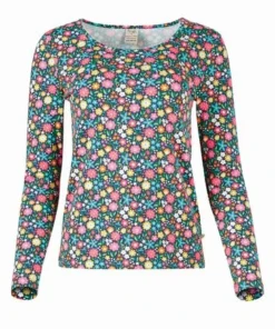 Frugi Womens Blue Organic Grown Ups Floral Bryher Top -Our Lil Trends Sales Store unnamed file 51