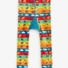 Frugi Organic Cotton Knitted Leggings - Rainbow Bugs