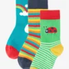 Frugi Organic Cotton Socks 3 Pack - Bugs