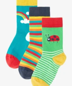Frugi Organic Cotton Socks 3 Pack - Bugs -Our Lil Trends Sales Store unnamed file 523
