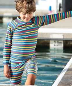 Frugi Blue UPF 50+ Rainbow Stripe Rash Vest -Our Lil Trends Sales Store unnamed file 526 scaled