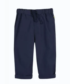 Frugi Navy Blue Organic Cotton Plain Trousers