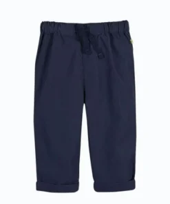 Frugi Navy Blue Organic Cotton Plain Trousers -Our Lil Trends Sales Store unnamed file 532
