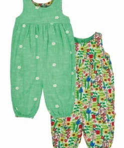 Frugi Green Reversible Daisy Dungarees -Our Lil Trends Sales Store unnamed file 541