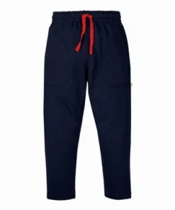 Frugi Navy Blue Organic Cotton Plain School Joggers -Our Lil Trends Sales Store unnamed file 567
