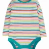 Frugi Natural Organic Rainbow Stripe Betty Bodysuit