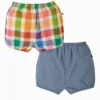 Frugi Pink Reversible Rainbow Bloomers