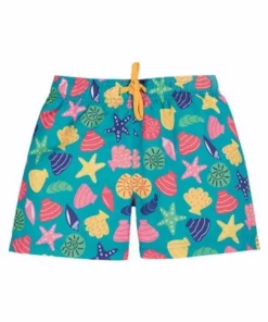 Frugi Blue Seashells UPF 50+ Recycled Board Shorts -Our Lil Trends Sales Store unnamed file 592