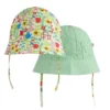 Frugi Green Reversible Floral Sun Hat
