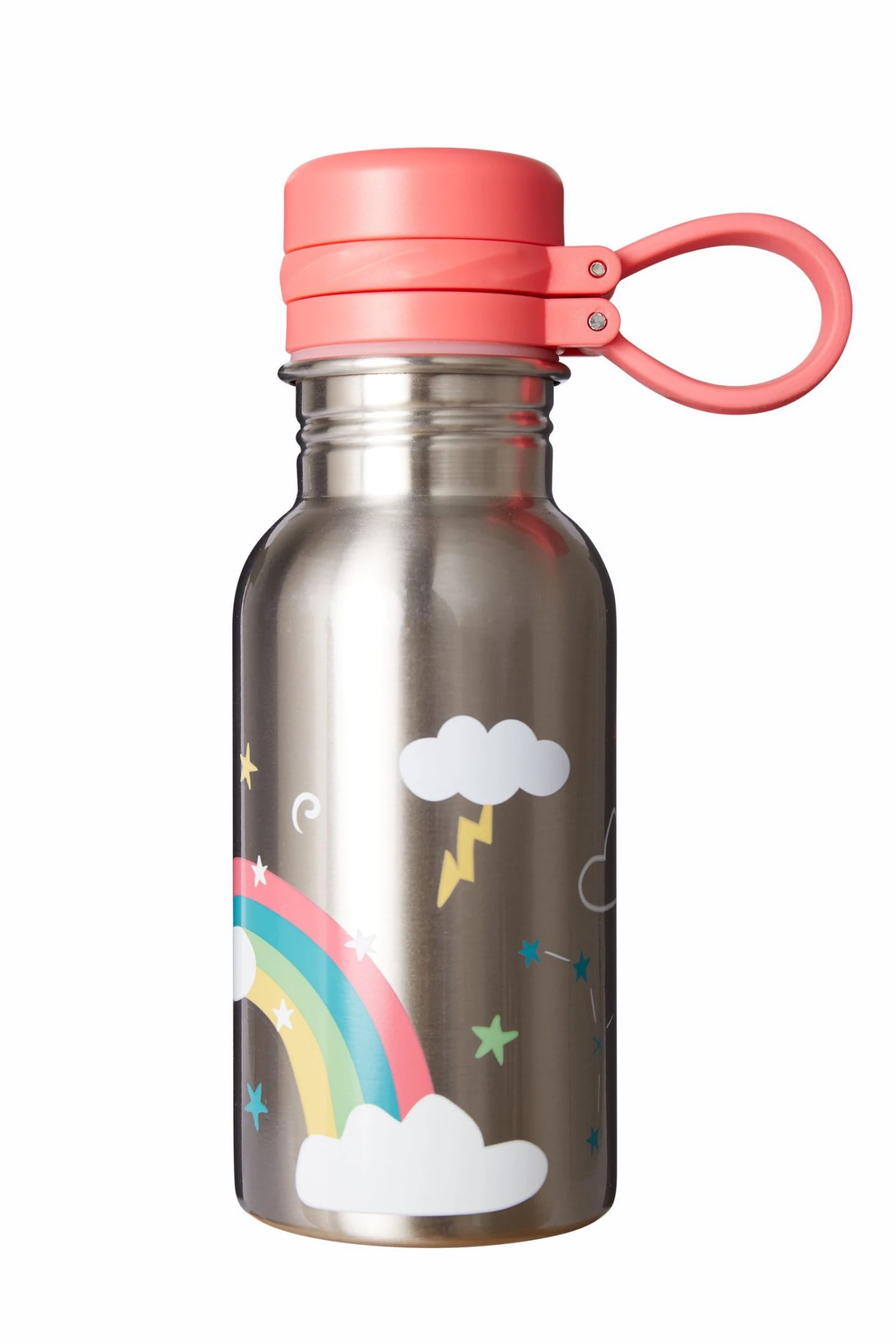 Frugi Natural Reusable 400ml Steel Bottle 3 Frugi Natural Reusable 400ml Steel Bottle